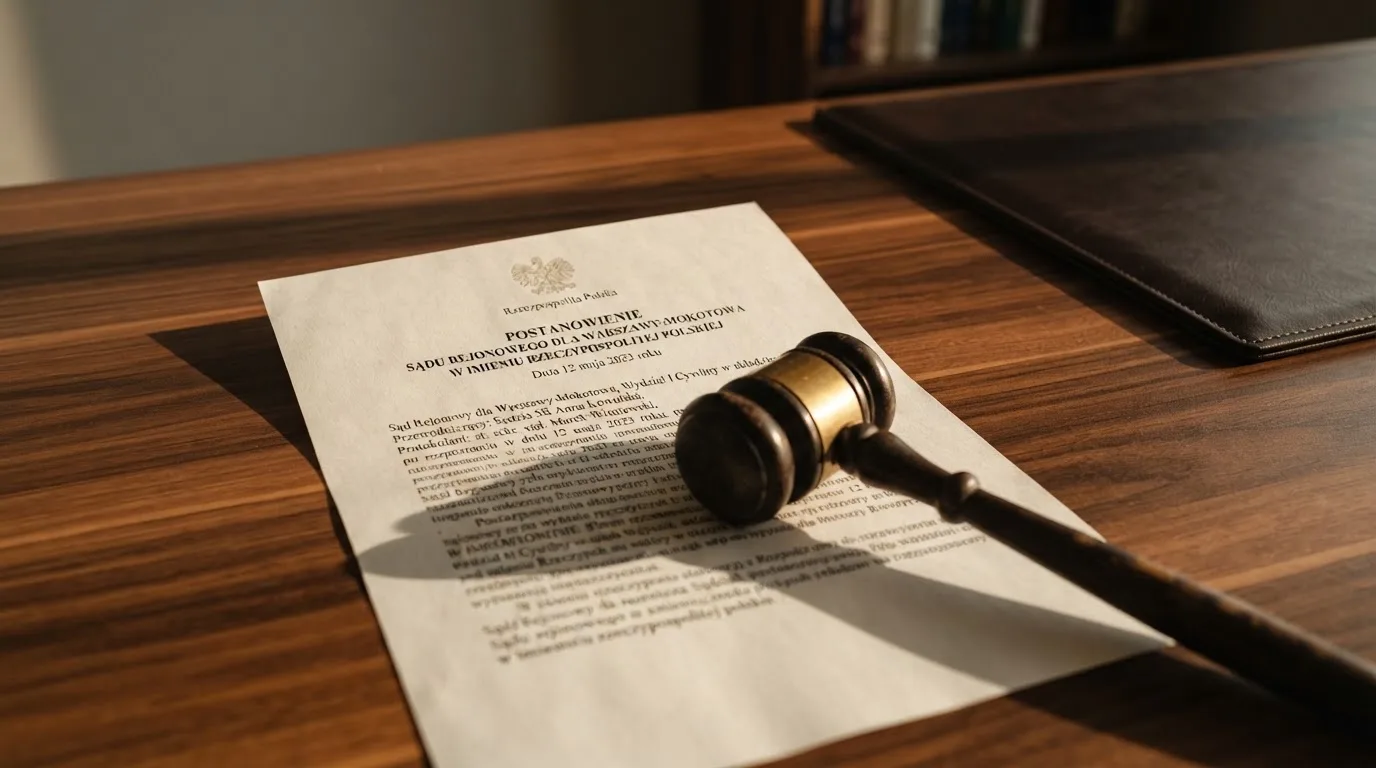 zbliżenie na wydrukowany paragraf ustawy o grach hazardowych leżący obok młotka sędziowskiego